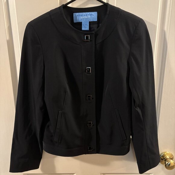 Doncaster Sport Women's Black Blazer Suit Jacket ~ Small ~ EUC - Picture 1 of 4